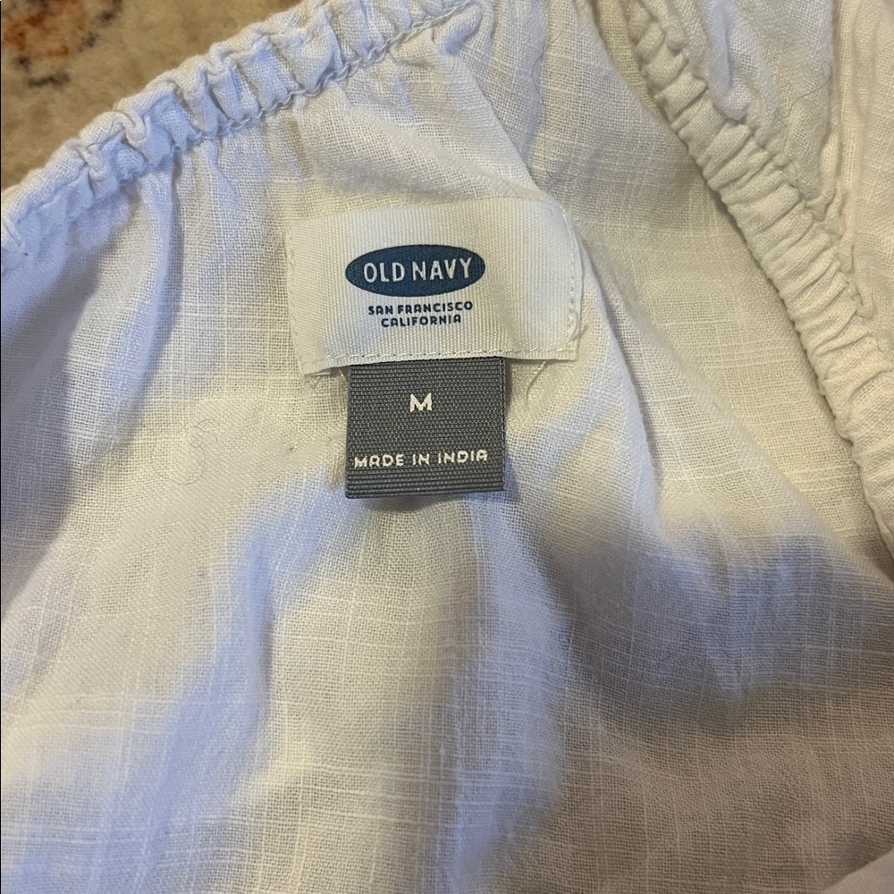 Old Navy White Ruffle One Shoulder Blouse - Picture 2 of 3